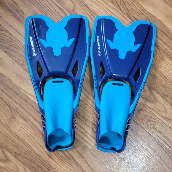 U.S. Divers Proflex Fins Flippers Youth/Kids Size Large 5-8 - Picture 2 of 7